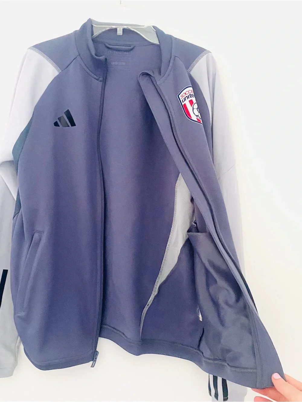 ⚽️Boys Adidas “Soccer Stars United” Sports Jacket SZ XL (Y)